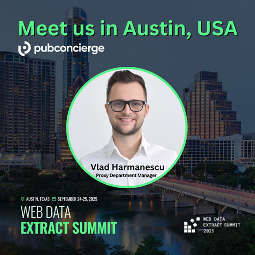 PubConcierge Events - Web Data Extract Summit, 24-25 september 2025, Austin